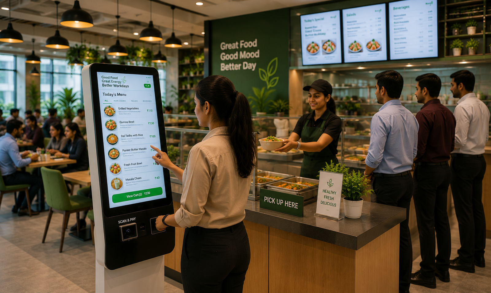 How Digital Cafeterias Cut Queues and Waste